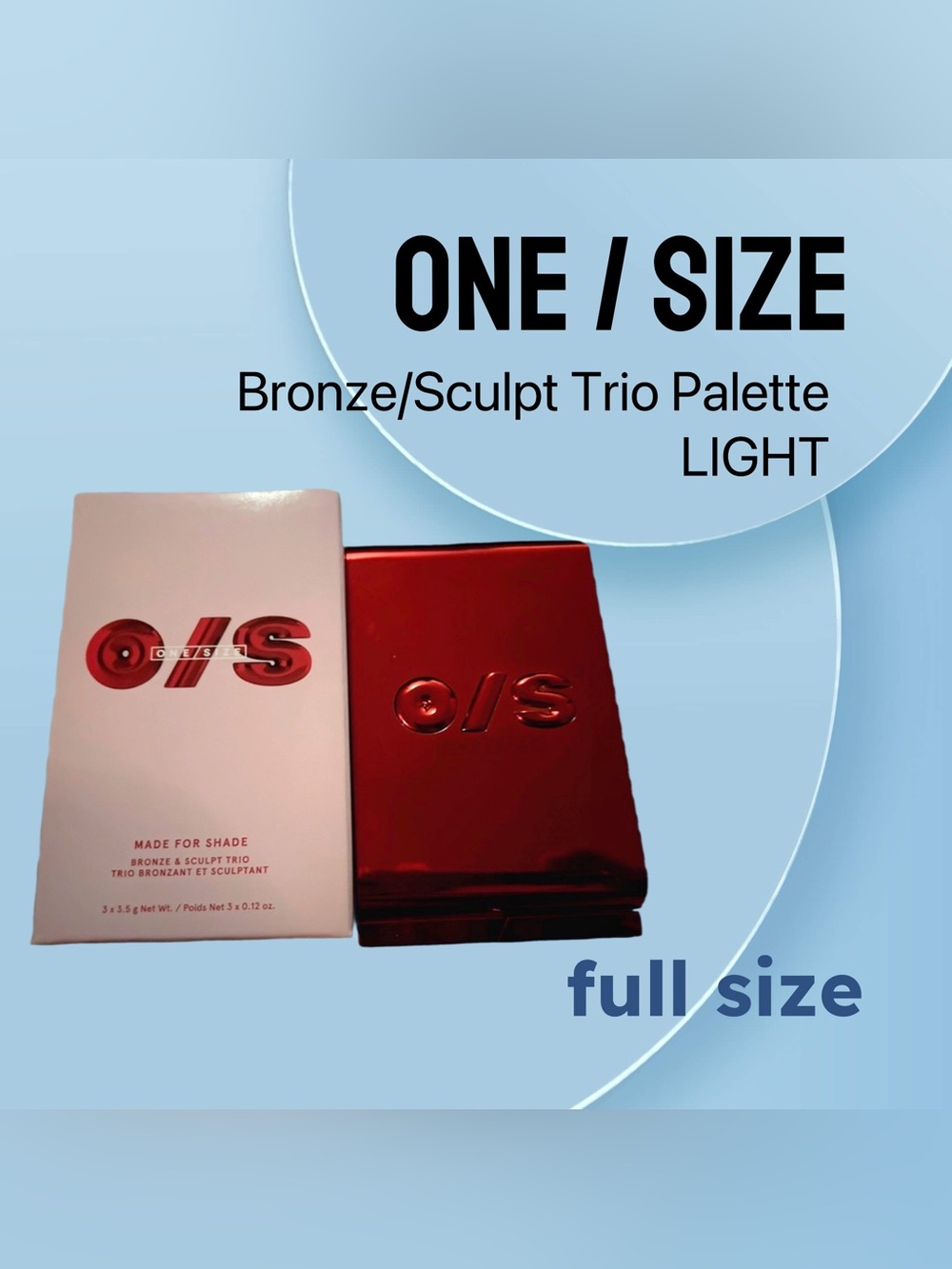 ⬇️🇺🇸🆕NIB ONE/SIZE |FULL| Light Made for Shade Silky Bronze/Sculpt Trio Palette*